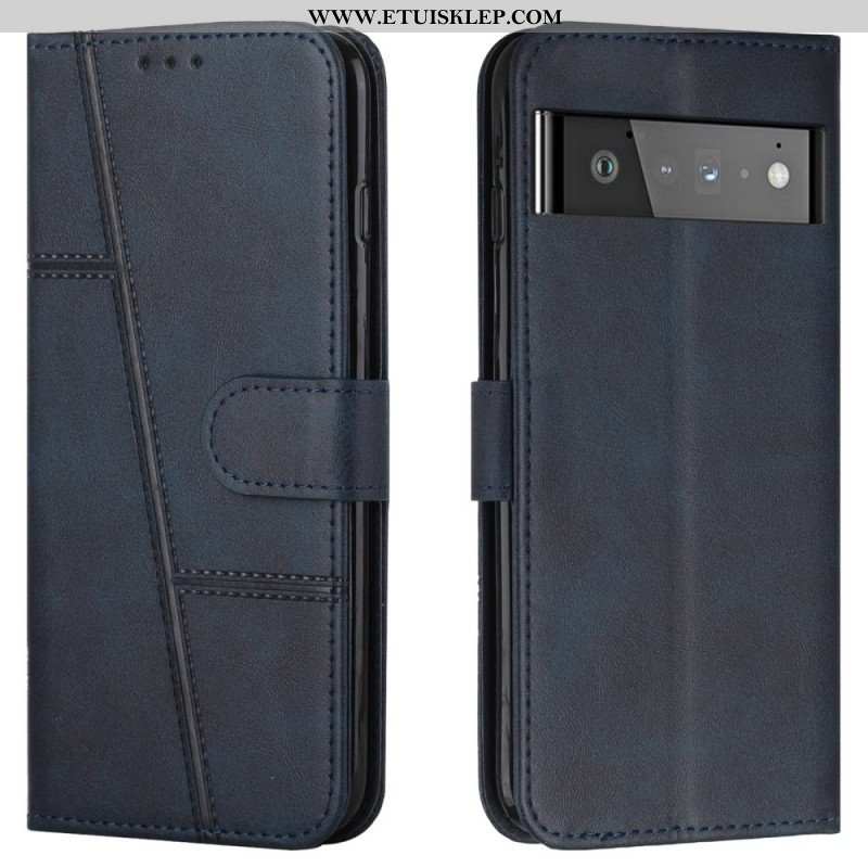 Obudowa Etui Na Telefon do Google Pixel 6 Pro z Łańcuch Pasek Z Efektem Skóry Ekologicznej
